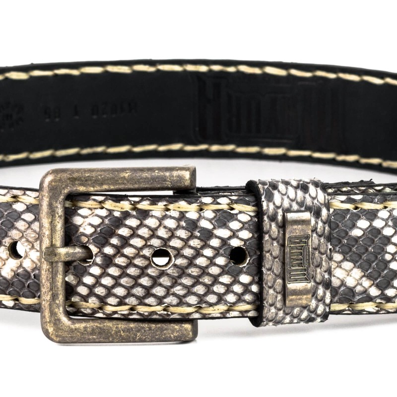Python Eu Map Belt 1020 in Natural Python | MAYURA BOOTS
