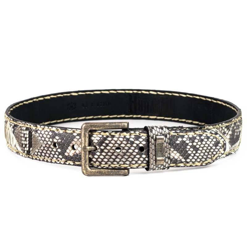 Python Eu Map Belt 1020 in Natural Python | MAYURA BOOTS