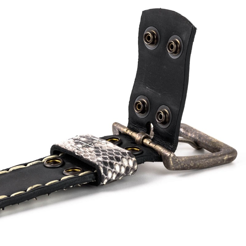 Python Eu Map Belt 1020 in Natural Python | MAYURA BOOTS