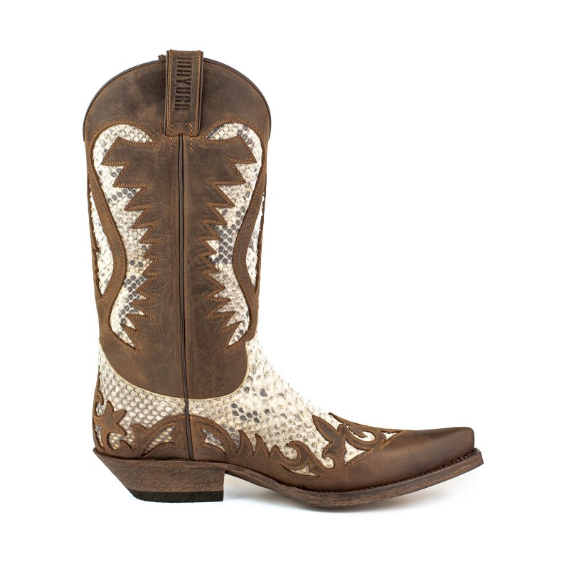 ? Mayura Boots Desert 2567 Crazy Old Sadale White Python | MAYURA BOOTS