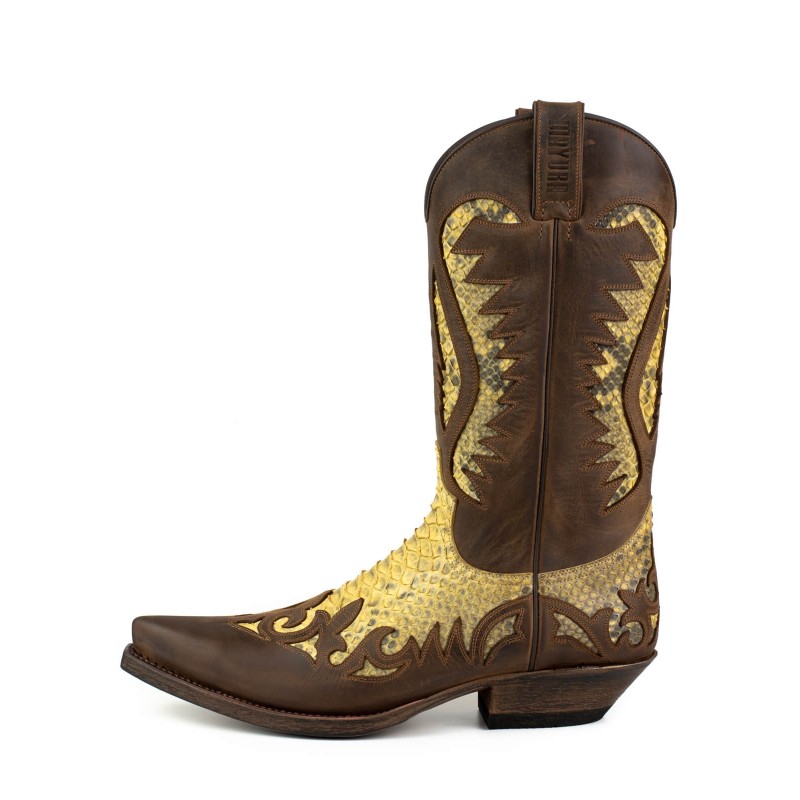 Mayura Boots Desert 2567 Crazy Old Sadale Camel 421 Python | MAYURA BOOTS