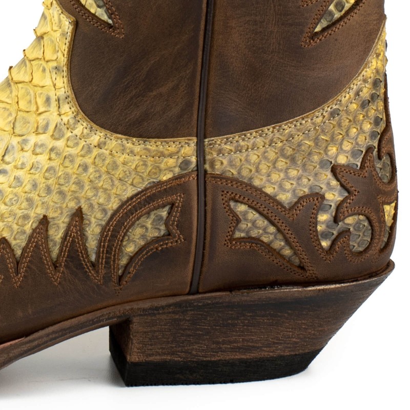 Mayura Boots Desert 2567 Crazy Old Sadale Camel 421 Python | MAYURA BOOTS