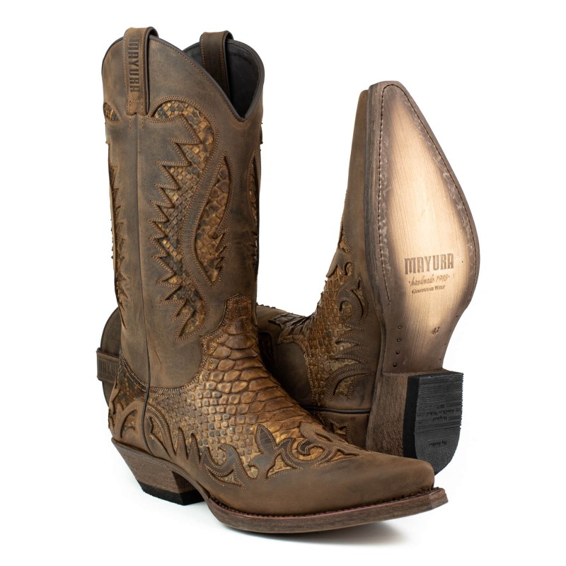 Mayura Boots Desert 2567 Crazy Old Sadale Tierra Python | MAYURA BOOTS