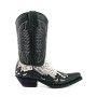 Mayura cowboy boots Model 11 in Crazy Old Negro - Natural Python