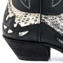 Botas Mayura Modelo 11 Crazy Old Negro / Pitón Natural